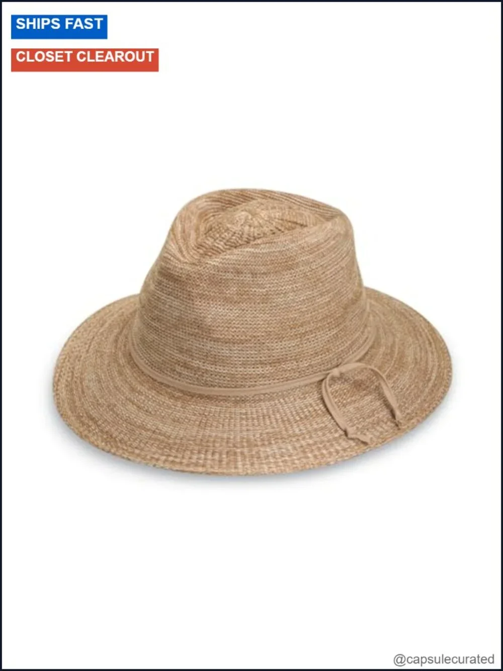 UPF 50+ Women's Fedora Sun Hat – Packable & Adjustable Wide Brim